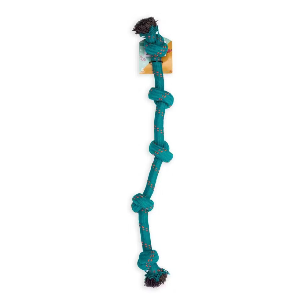 dogs life 5 knot dog toy blue