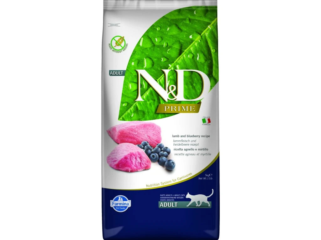 N&D Prime Cat Lamb & Blueberry Adult 1.5Kg