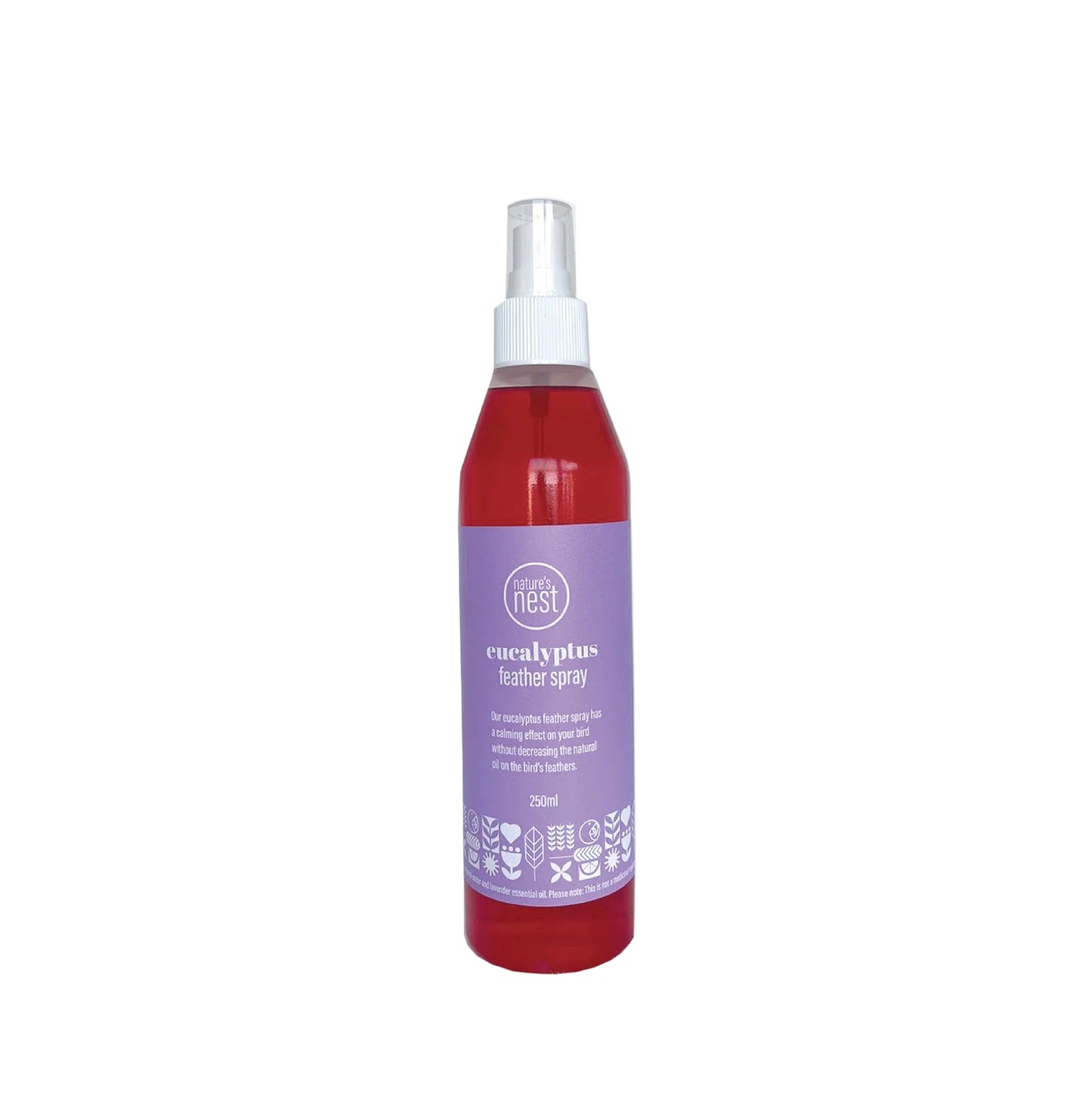 Natures nest feather spray eucalypytus