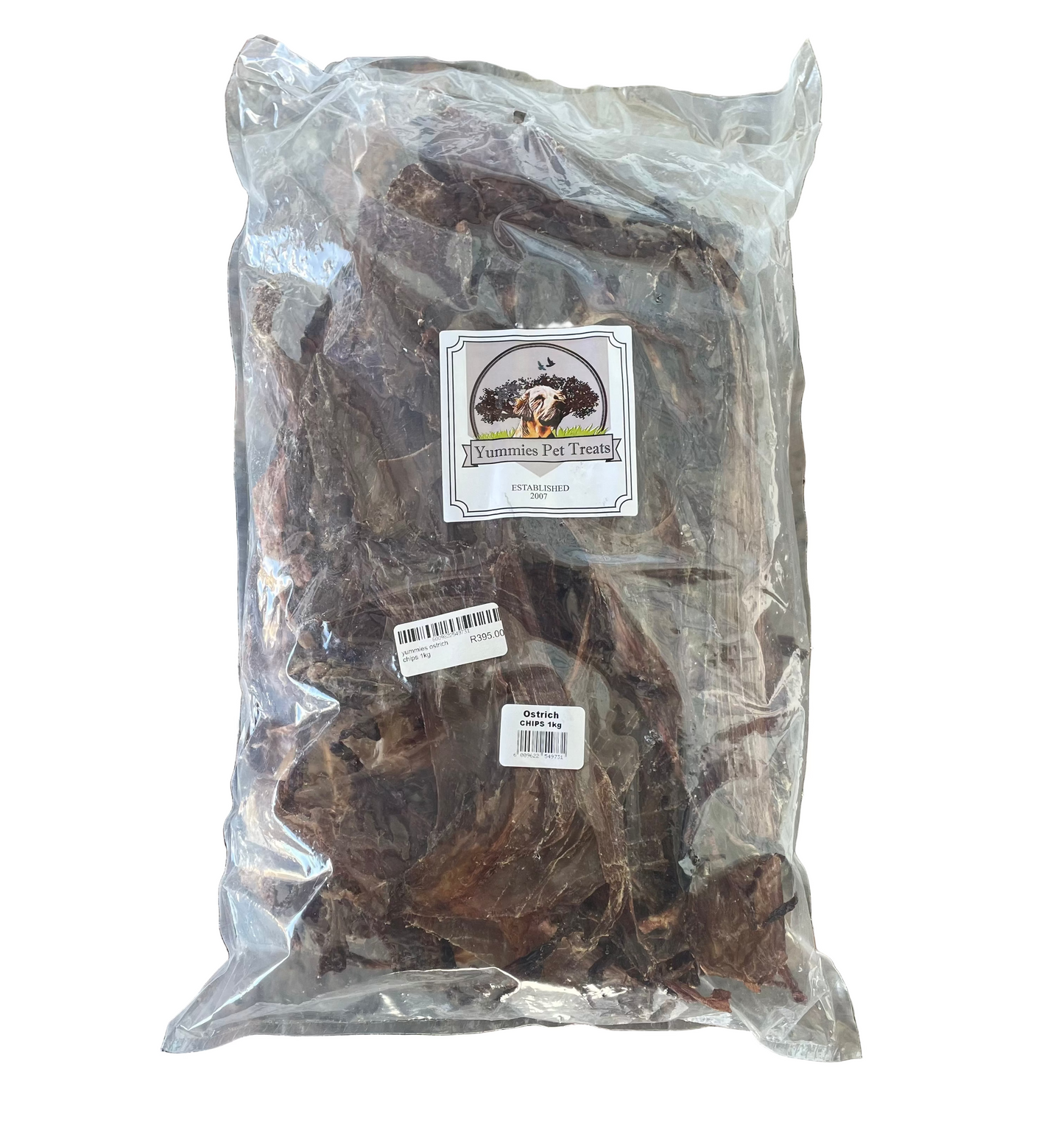 yummies ostrich chips 1kg