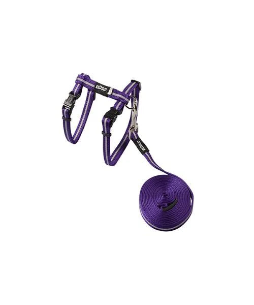 Rogz cat harness purple