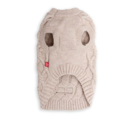 Dogs life cableknit sweater cream S