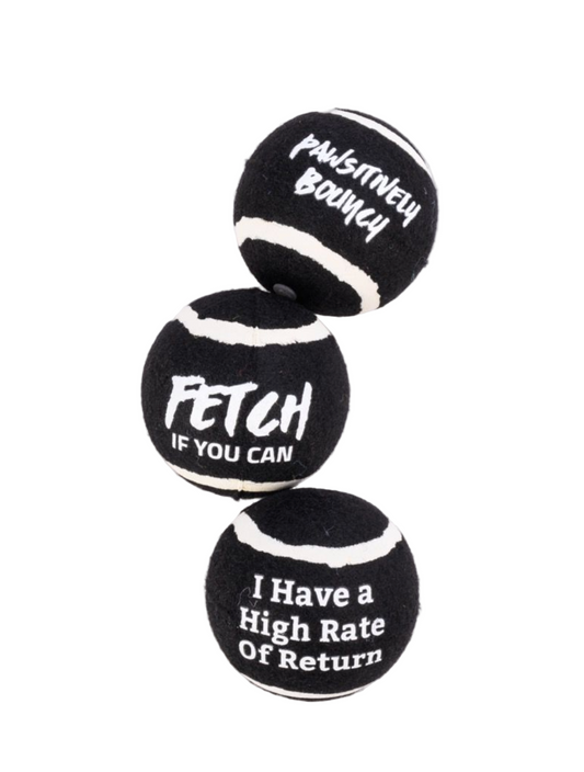 Dogs life Best fetch it tennis balls Black L