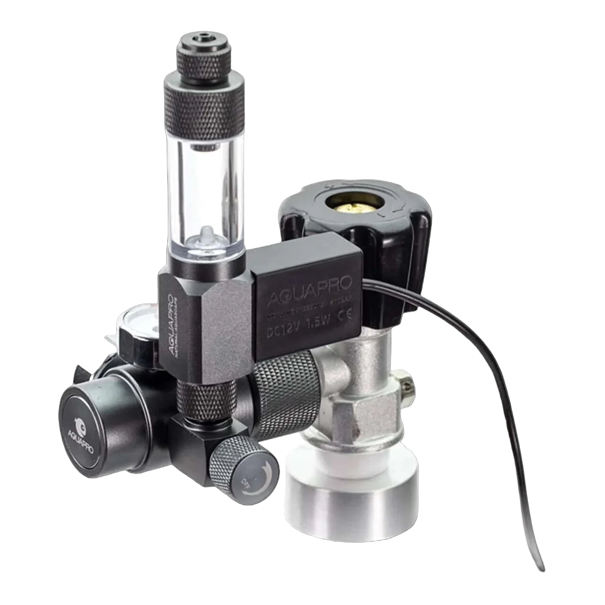 Aquapro N series C02 Regulator-Dual gauge with bubble (smart motor control switch)