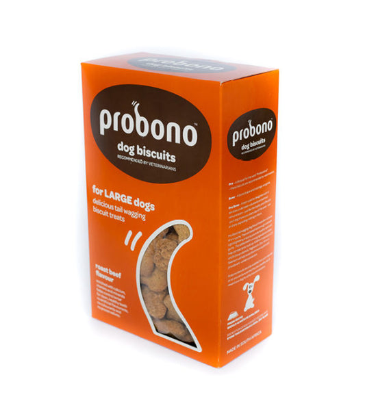 Probono roast Beef Large dog biscuits 1kg