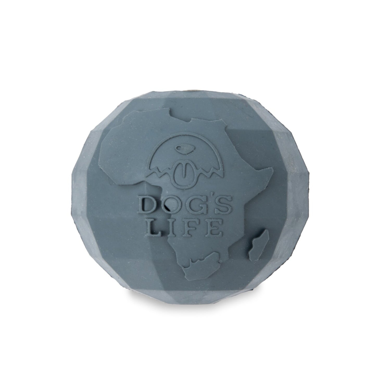 Dogs Life Medium Africa Rubber Ball grey