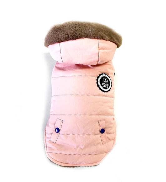 Dogs life puffer pink L
