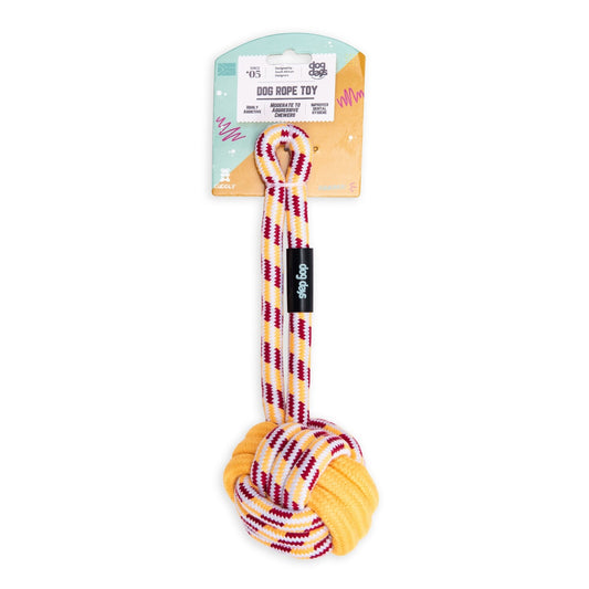 Dogs life rope knot yellow