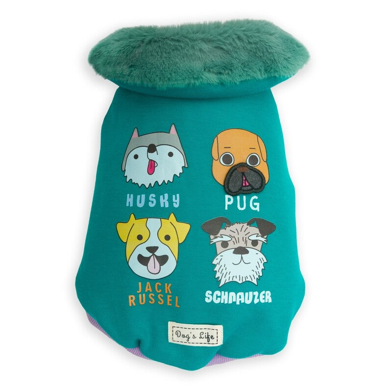 Dogs life Jersey sit for snacks green L