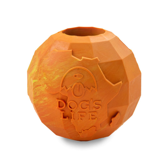 dogs life orange ball L