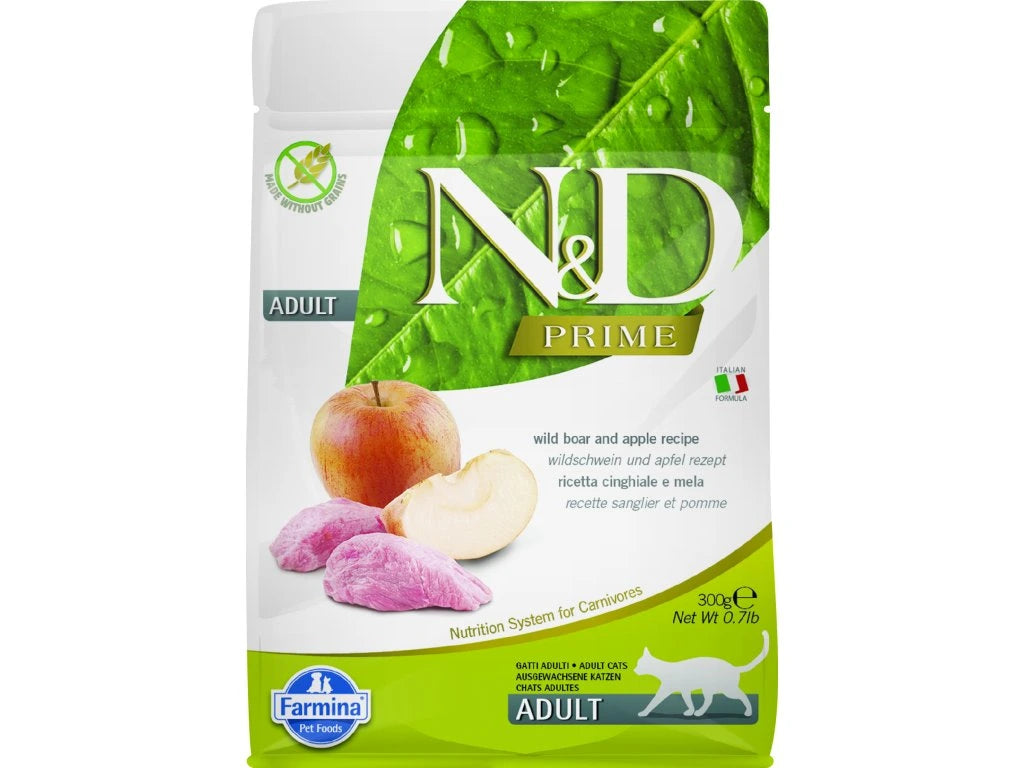 N&D Prime Cat Boar & Apple Adult 1.5kg