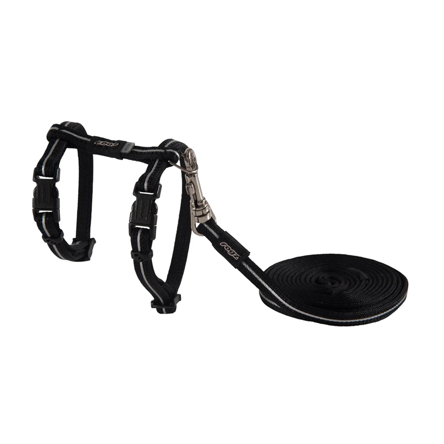 Rogz cat harness alleycat black s