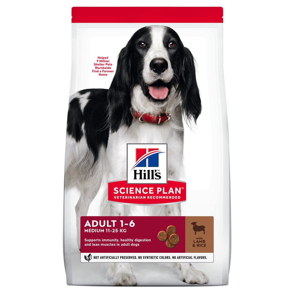 Hill's Science Plan Lamb & Rice Adult Medium Breed Dog Food 12kg