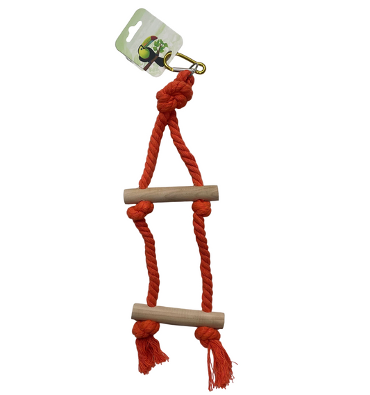 Bird toy rope ladder
