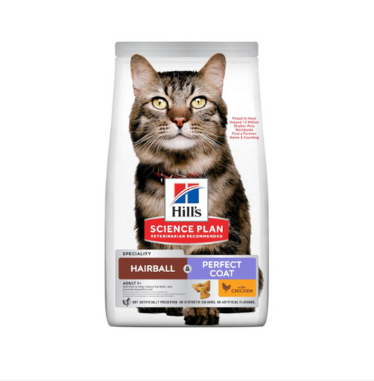 Hills Hairball And Perfect Coat Cat Food (3kg)