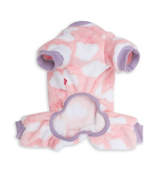 Dogs life cloud with hearts pink xs