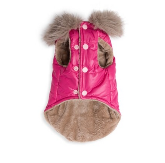 Dogs life winter gilet puffer hot pink L