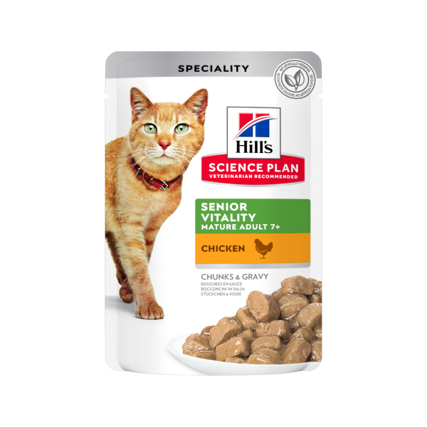 Hills science plan wet cat food senior vitality 85g