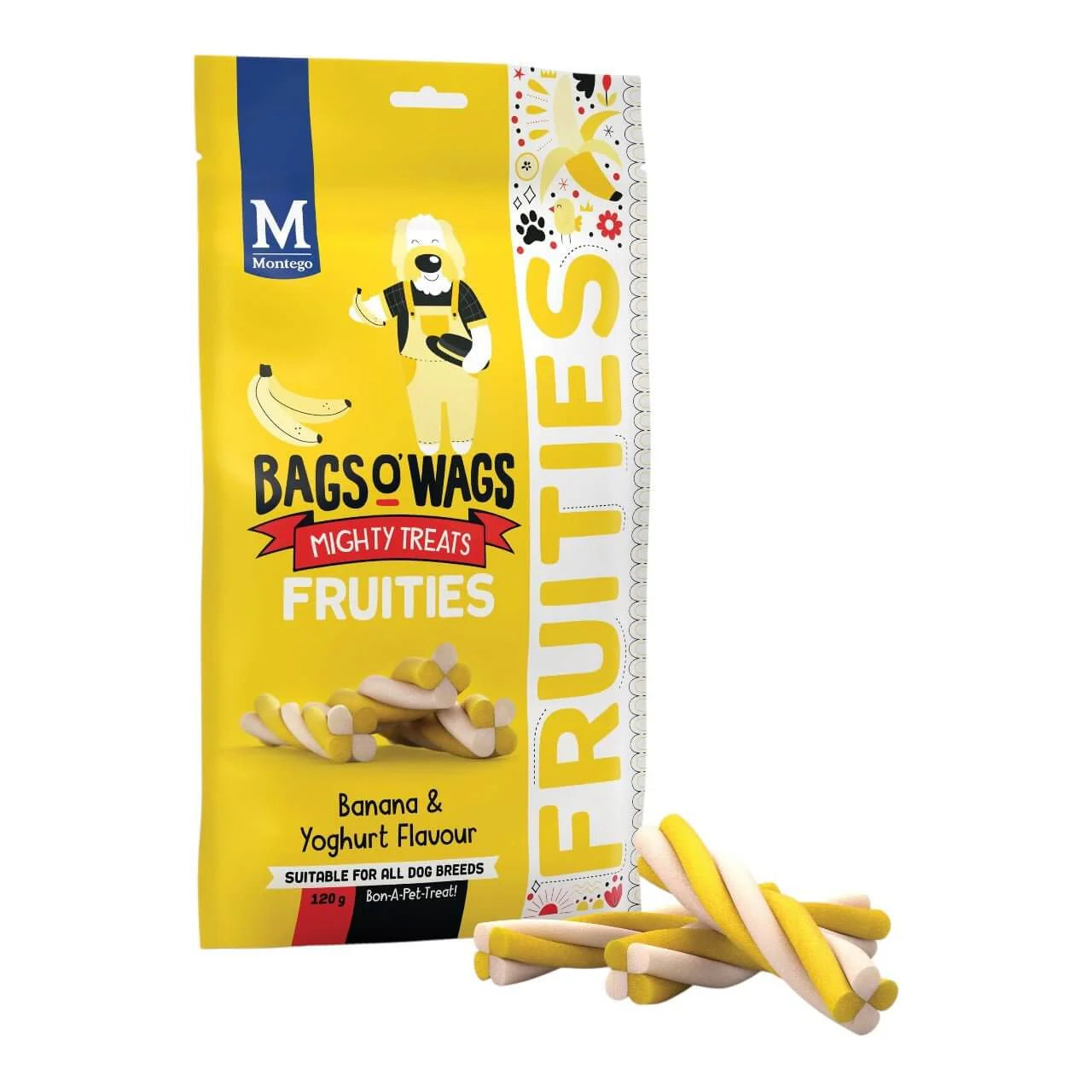 Bags O' Wags Fruities Dog Treats 120g