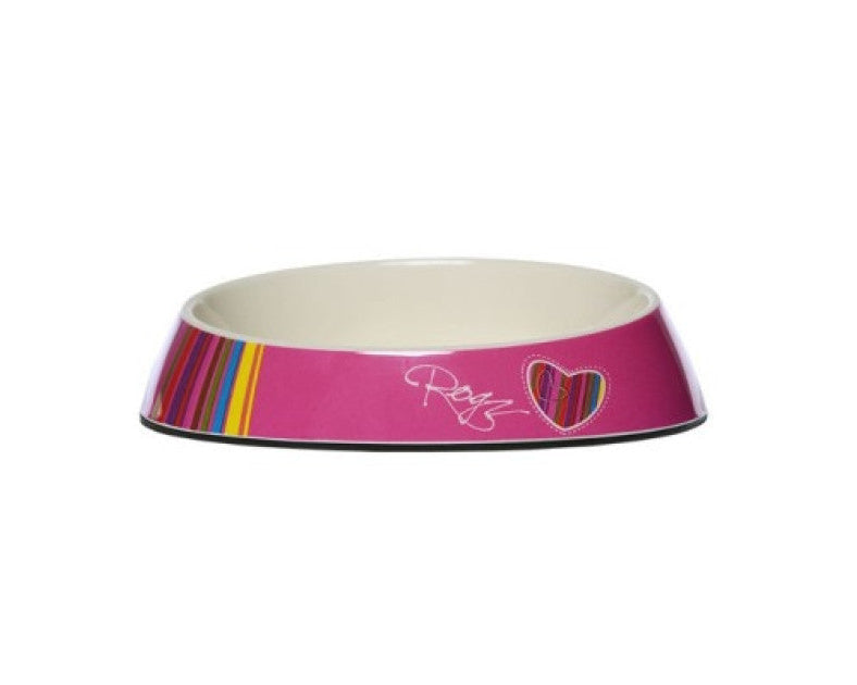 Rogz fishcake bowl candy stripes